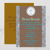 ボーイズファーストホリーコミュニオン招待状 招待状 (正面/裏面)