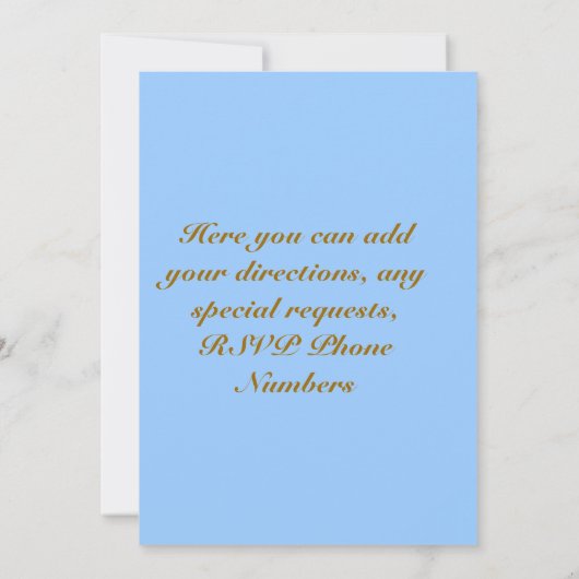 ボーイズファーストホリーコミュニオン招待状 招待状 (裏面)