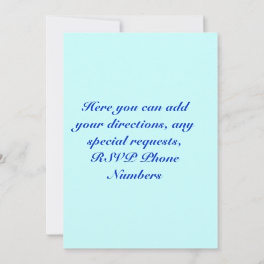 ボーイズファーストホリーコミュニオン招待状 招待状 (裏面)