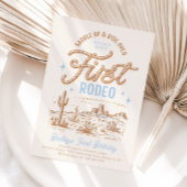 ボーイズファーストロデオ誕生日招待状 招待状