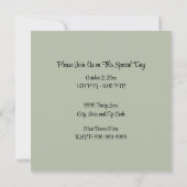 ボーイズファースト誕生日招待状 – ジャングルサファリ 招待状 (裏面)