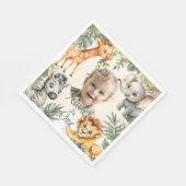 ボーイズファースト誕生日 – ジャングルサファリナプキンス スタンダードランチョンナプキン (角)