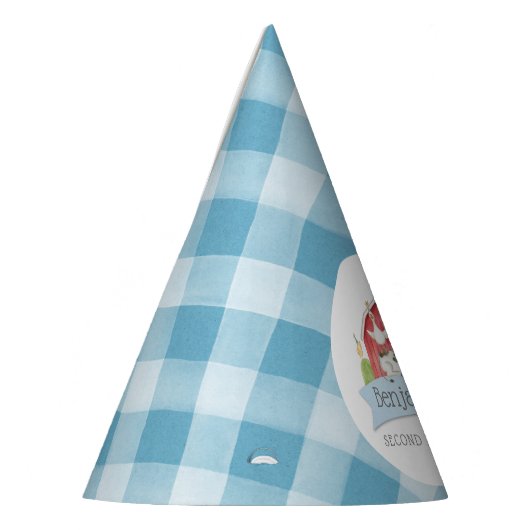 ボーイズファームアニマルバーン誕生日 パーティーハット (左)