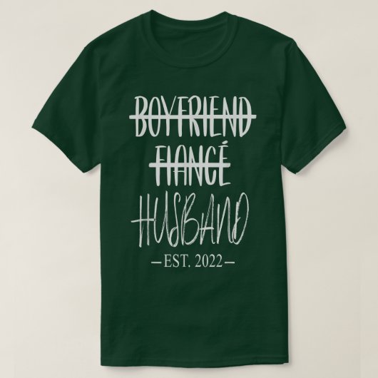 ボーイズフィアンス夫たった今結婚しましたニューリュードコウー Tシャツ (デザイン正面)