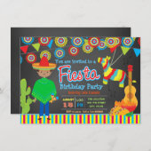 ボーイズフィエスタバースデーパーティー 招待状 (正面/裏面)