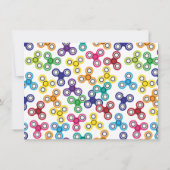 ボーイズフィジットスピナーバースデーパーティー 招待状 (裏面)