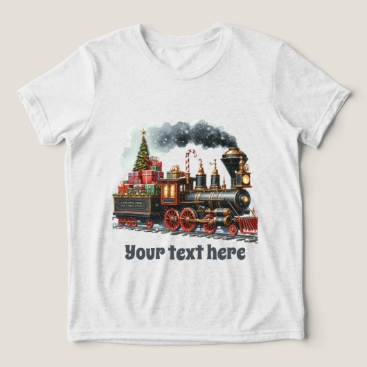 ボーイズフェスティバルクリスマストレイン追加文字 トライブレンドＴシャツ (デザイン正面)