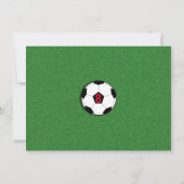 ボーイズフォトサッカー誕生日招待状 招待状 (裏面)