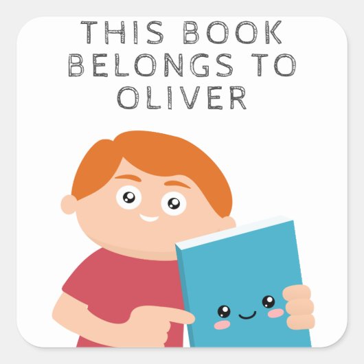 ボーイズブック スクエアシール (正面)