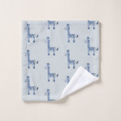 ボーイズブルーウォーターカラーGiraffe Safariベビー/チャイルドーズ バスタオルセット (ウォッシュタオル)