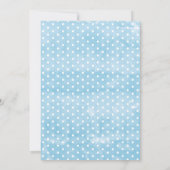 ボーイズブルーストークモノグラムフローラベビーシャワー 招待状 (裏面)