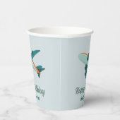 ボーイズブルートラベルフライト子供の誕生日 紙コップ (右)