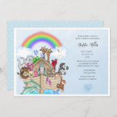 ボーイズブルーノアズアークベビーシャワー招待状 招待状 (正面/裏面)