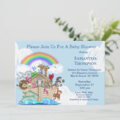 ボーイズブルーノアズアークベビーシャワー招待状 招待状 (スタンド正面)