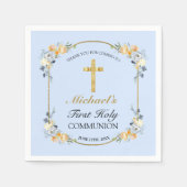 ボーイズブルーフローラ第1聖餐式 スタンダードランチョンナプキン (正面)