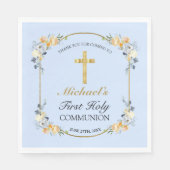 ボーイズブルーフローラ第1聖餐式 スタンダードランチョンナプキン (正面)