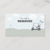 ボーイズブルーホールインワンゴルフ第1誕生日 プレイスカード (裏面)