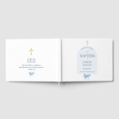 ボーイズブルーモダンボウバプティスゲストブック ゲストブック (全面)