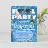 ボーイズプールパーティの招待状 招待状 (スタンド正面)