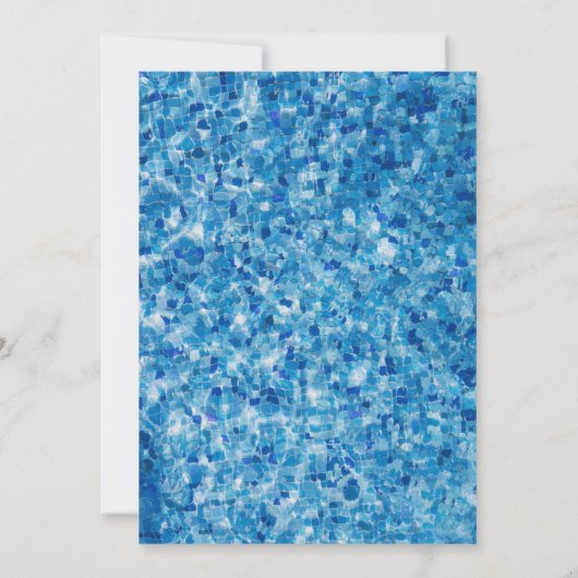 ボーイズプールパーティの招待状 招待状 (裏面)