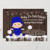 ボーイズベビーザコールドアウトベビーシャワー招待状 招待状 (正面/裏面)