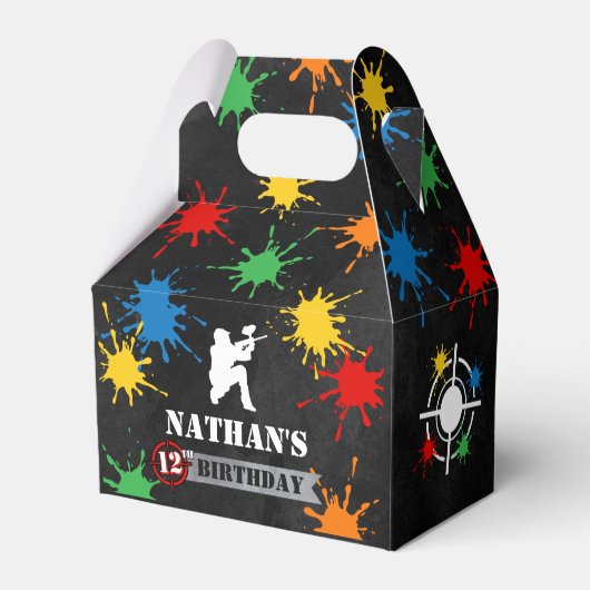 ボーイズペイントボール誕生日ブラックフェイスボックス フェイバーボックス (裏面サイド)