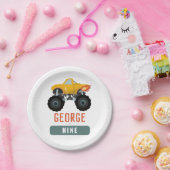 ボーイズホットトラック子供の誕生日 ペーパープレート (パーティー)
