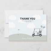 ボーイズホールインワンゴルフ第1誕生日 サンキューカード (正面)