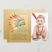 ボーイズボホ誕生日パーティーバル 招待状 (正面/裏面)