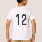 ボーイズモダンアメリカンサッカースポーツキッズチーム Tシャツ (裏面)