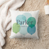 ボーイズモダンブルーバルーンバンクレインボーキッズ クッション (ブランケット)