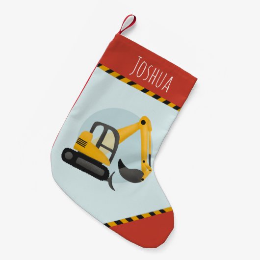 ボーイズモダン建築掘り子 スモールクリスマスストッキング (正面 (吊り時))