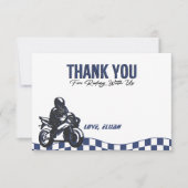 ボーイズモトクロスダートバイク誕生日 サンキューカード (正面)