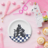 ボーイズモトクロスダートバイク誕生日 ペーパープレート (パーティー)