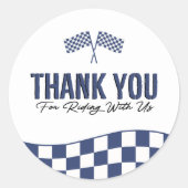 ボーイズモトクロスダートバイク誕生日 ラウンドシール (正面)