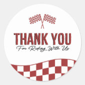 ボーイズモトクロスダートバイク誕生日 ラウンドシール (正面)