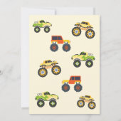 ボーイズモンスターカートラック3rd誕生日パーティー 招待状 (裏面)