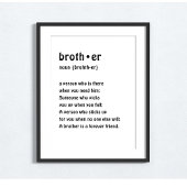 ボーイズルームウォールアートブラザー定義 ポスター