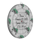 ボーイズルームクラシックレトロ車ギフト甘いグリーン車 ダーツボード (正面左)