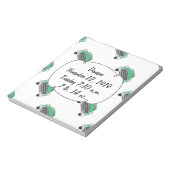 ボーイズルームクラシックレトロ車ギフト甘いグリーン車 ノートパッド (回転)