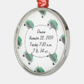 ボーイズルームクラシックレトロ車ギフト甘いグリーン車 メタルオーナメント (左)