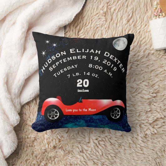 ボーイズルームクラシックレトロ車ギフト甘い赤い車 クッション (ブランケット)