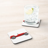 ボーイズルームクラシックレトロ車ギフト甘い赤い車 コースター (右側)