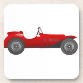 ボーイズルームクラシックレトロ車ギフト甘い赤い車 コースター (正面)