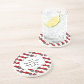 ボーイズルームクラシックレトロ車ギフト甘い赤い車 コースター (側面)