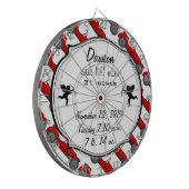 ボーイズルームクラシックレトロ車ギフト甘い赤い車 ダーツボード (正面左)