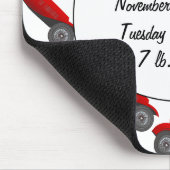 ボーイズルームクラシックレトロ車ギフト甘い赤い車 マウスパッド (コーナー)