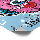 ボーイズルームモンスターミュージック絵画オリジナルのポスター ポスター (角)