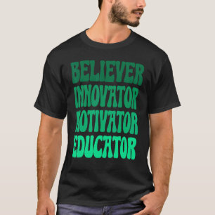 ボーイズレトロ信者モチベーターイノベーター教育者B Tシャツ