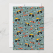 ボーイズレーシングバイク子供の誕生日招待状 招待状 (裏面)